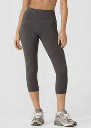 Stomach Support 7/8 Leggings - Titanium