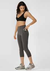 Stomach Support 7/8 Leggings - Titanium