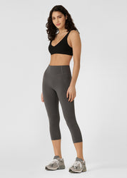 Stomach Support 7/8 Leggings - Titanium