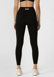 Inspire Wrap Waist Ankle Biter Leggings - Black