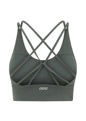 Lotus Longline Sports Bra - Agave Green