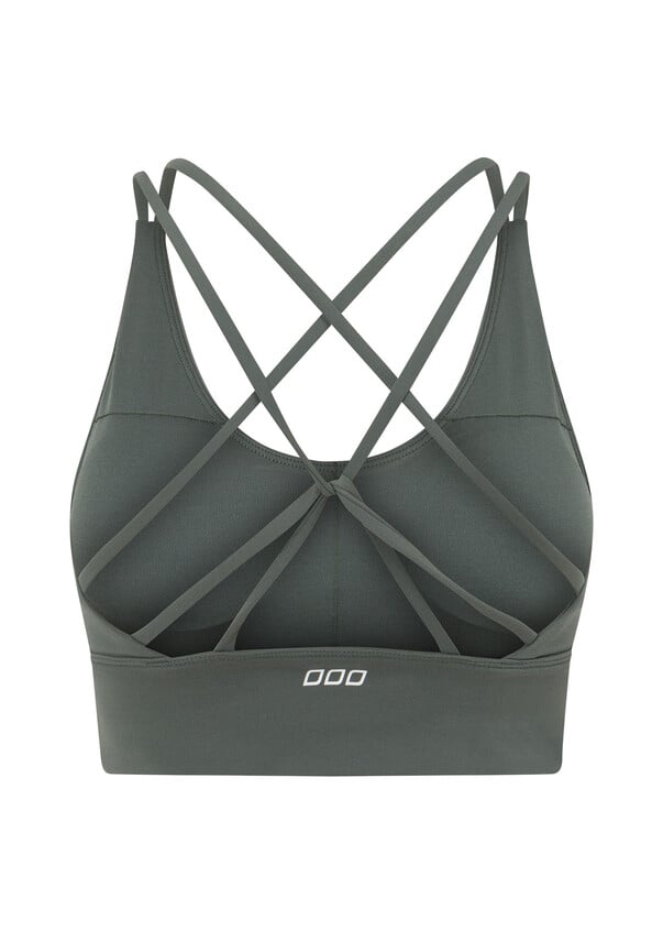 Lotus Longline Sports Bra - Agave Green