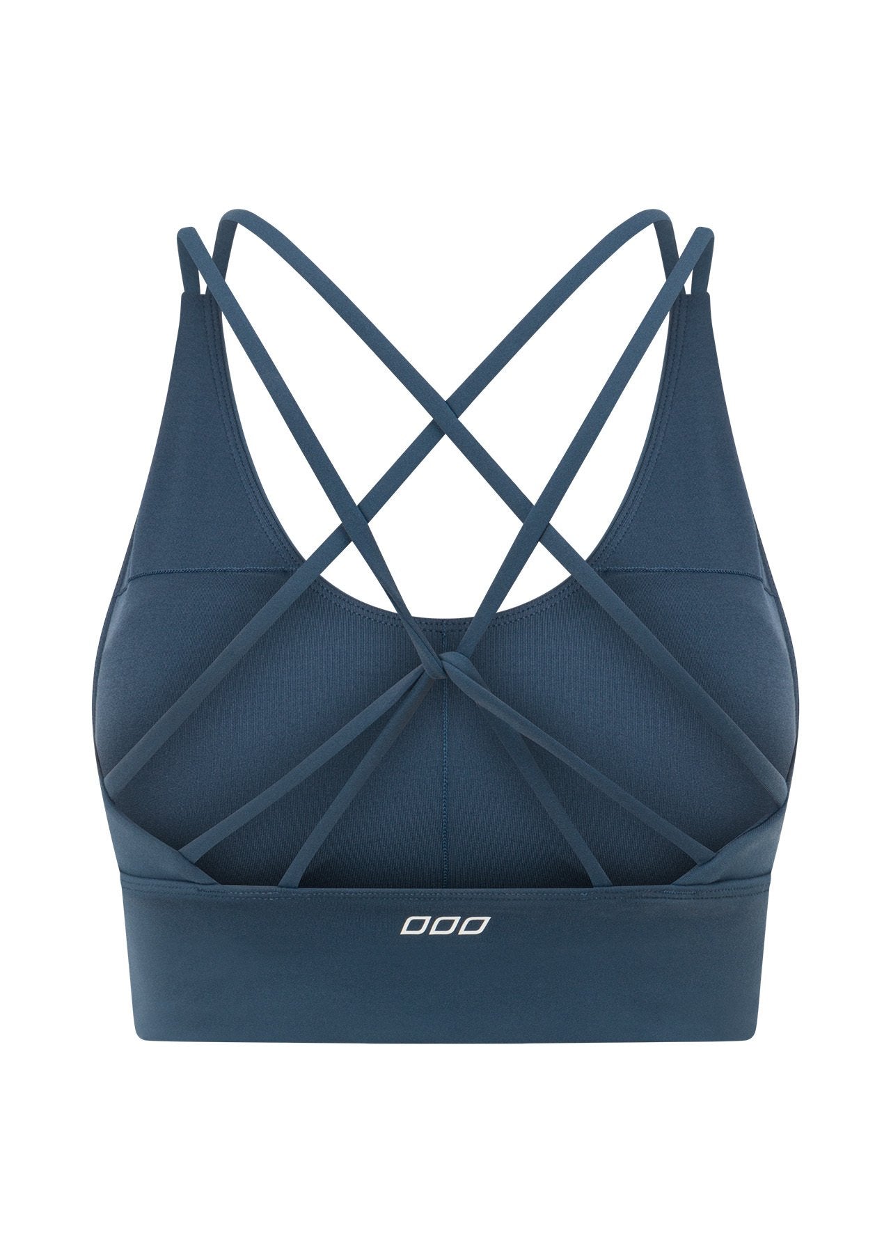 Lotus Longline Sports Bra-Pale Indigo
