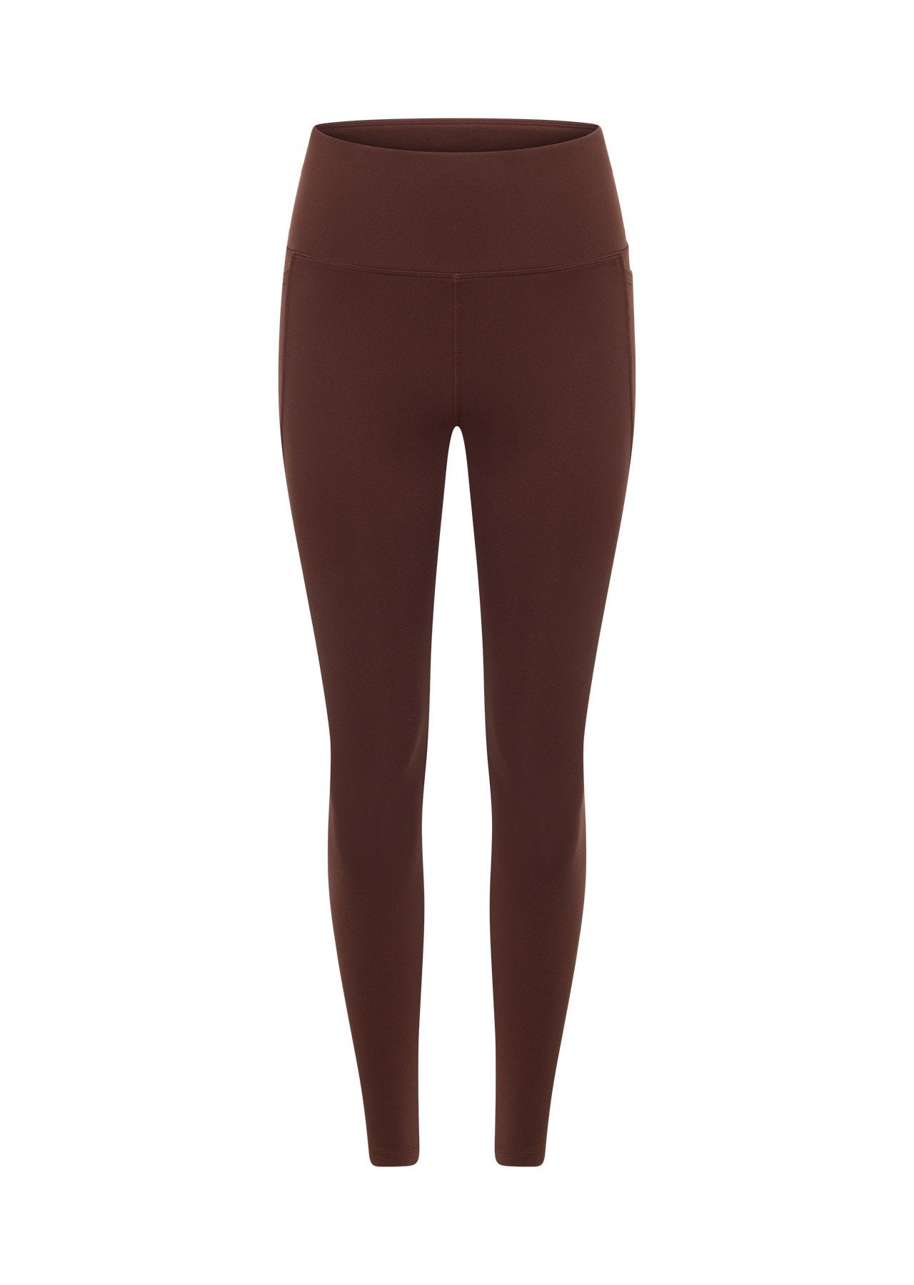 Amy Phone Pocket Tech Ankle Biter Leggings-Truffle