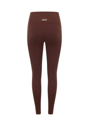 Amy Phone Pocket Tech Ankle Biter Leggings-Truffle