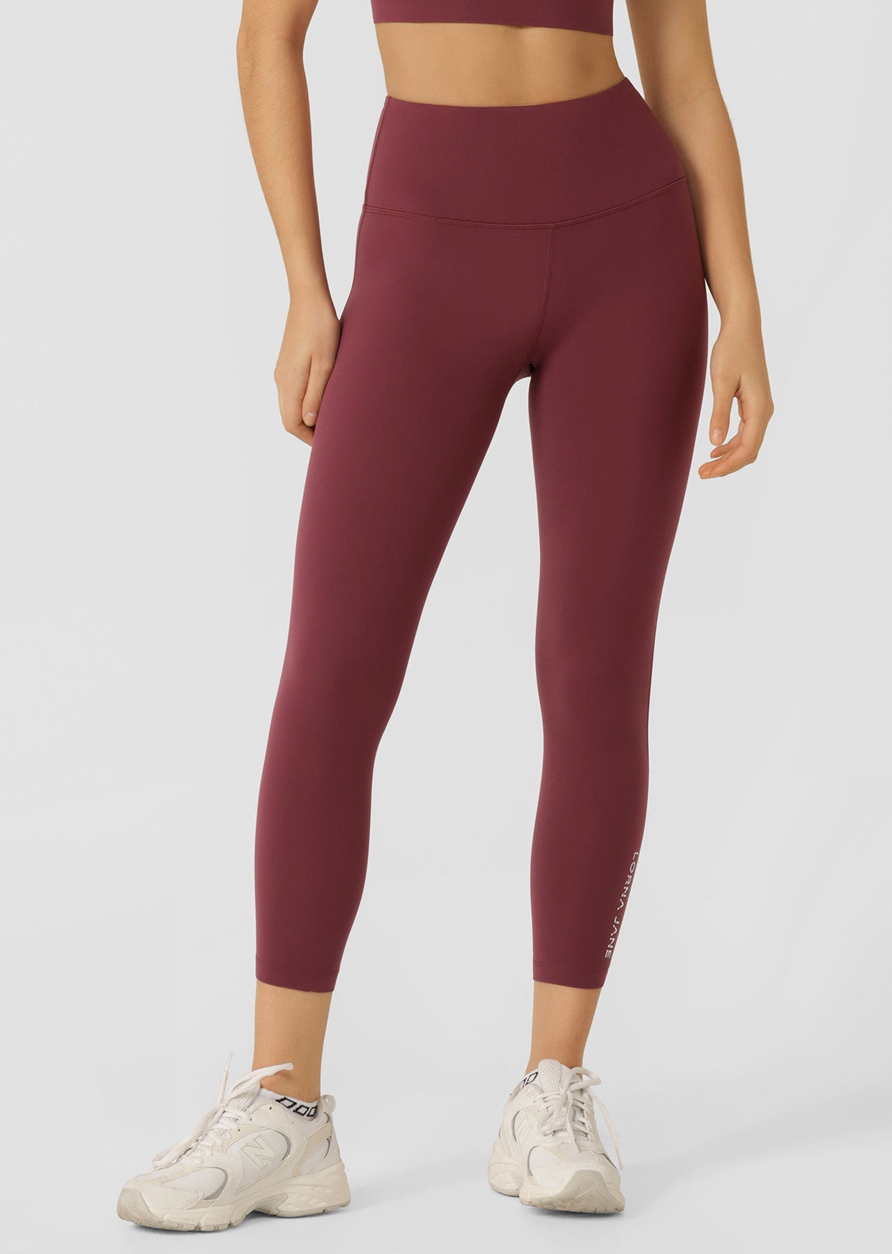 Lotus No Chafe Phone Pocket Ankle Biter Leggings - Mulberry