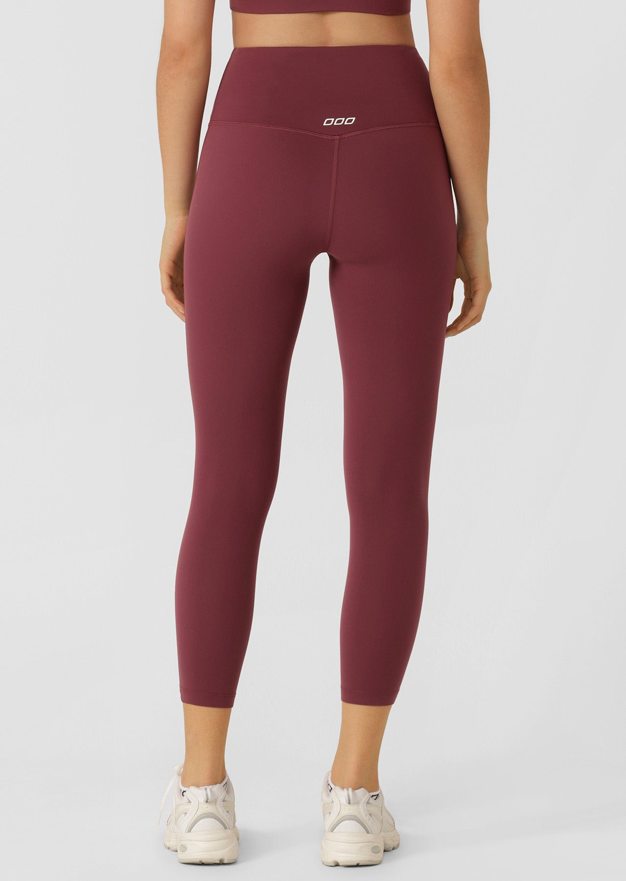 Lotus No Chafe Phone Pocket Ankle Biter Leggings - Mulberry