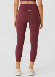 Lotus No Chafe Phone Pocket Ankle Biter Leggings - Mulberry