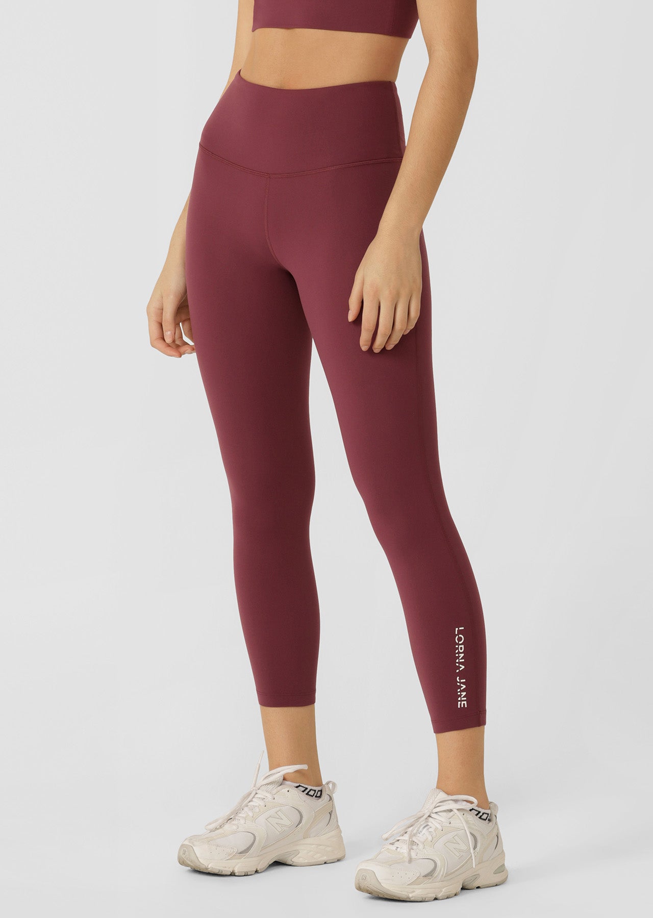 Lotus No Chafe Phone Pocket Ankle Biter Leggings - Mulberry